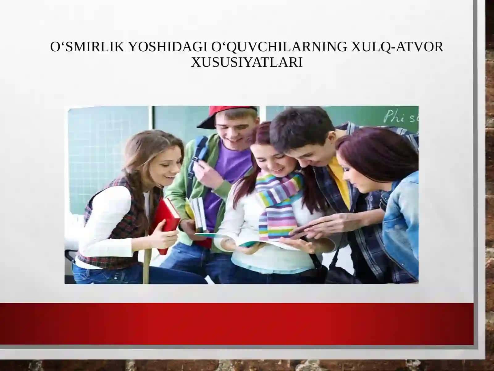 O‘SMIRLIKVAO‘SPIRINLIKDAVRI PSIXOLOGIYASI 3
