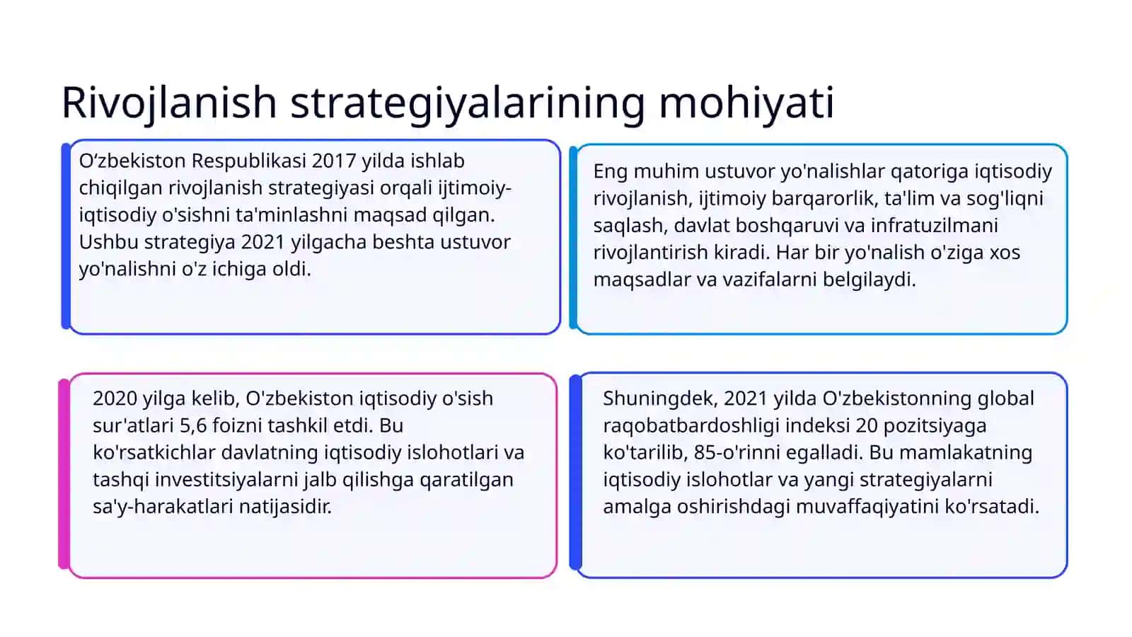 O'zbekistonni rivojlantirish 3