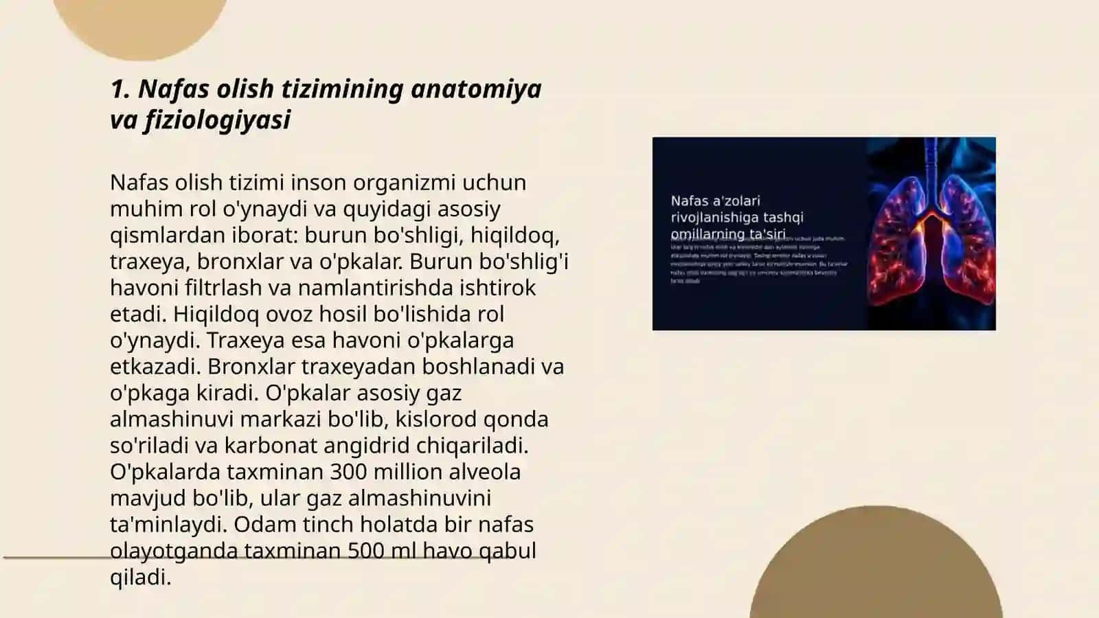 Nafas olish tizimini bohalash 3