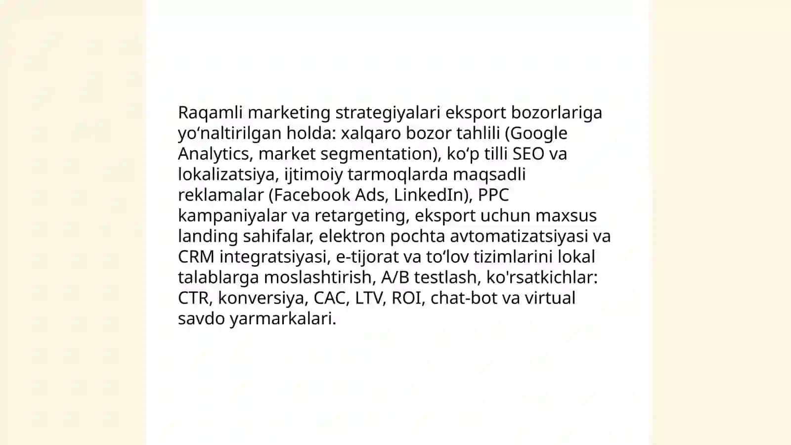 Korxonalarda eksport salohiyatini oshirishda innovatsion marketing texnologiyalaridan samarali foydalanish 3