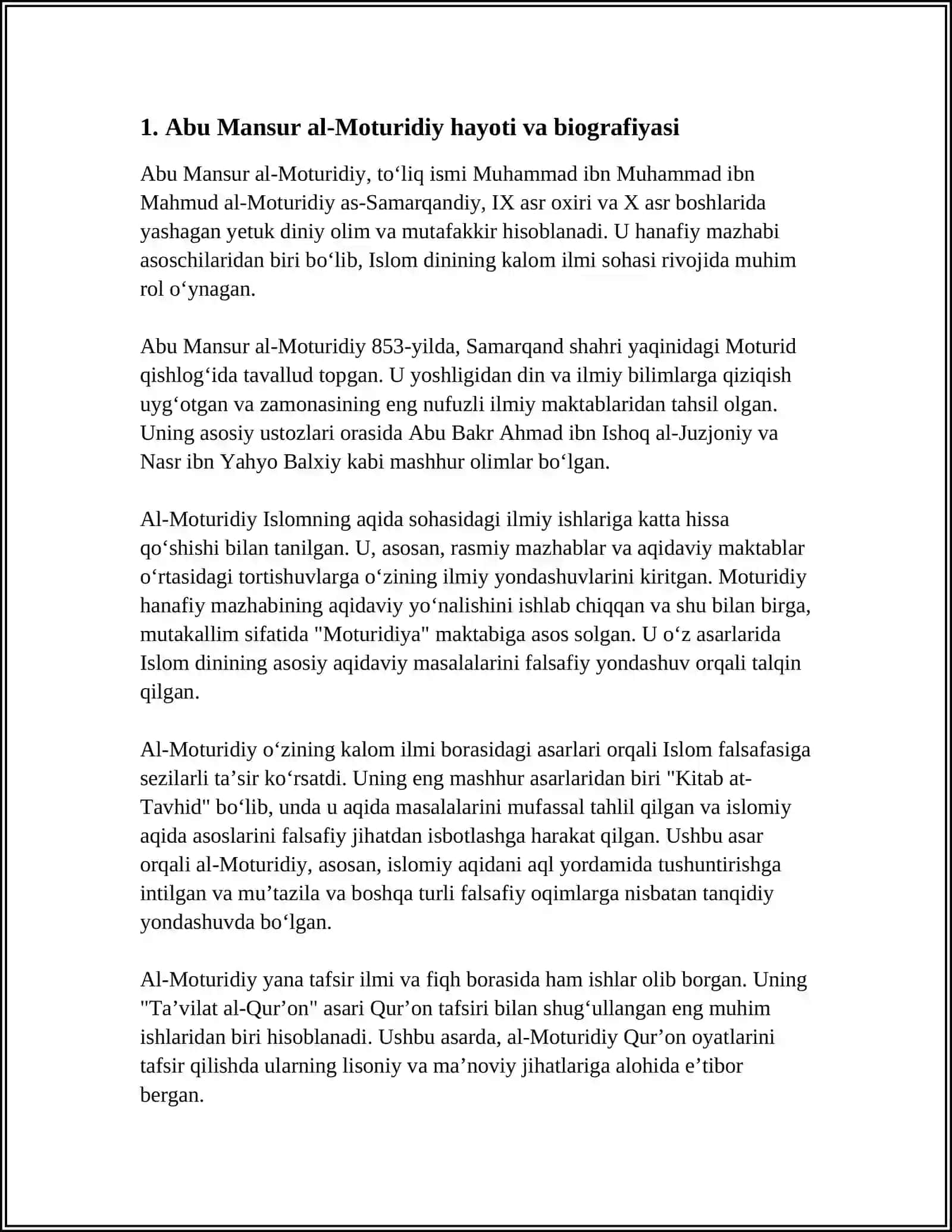 ABU MANSUR AL-MOTURIDIY 3