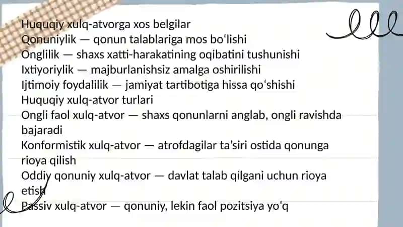 Huquqiy Xulq-Atvorlik Darslik 3