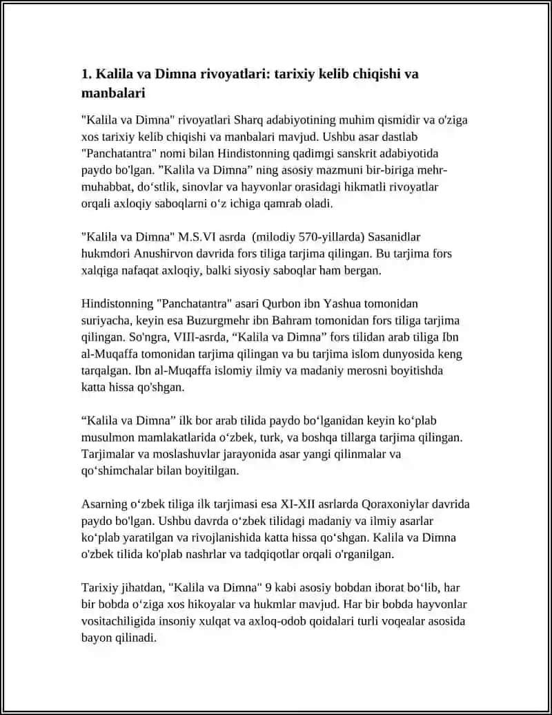 Kalila va Dimna rivoyatlari 3