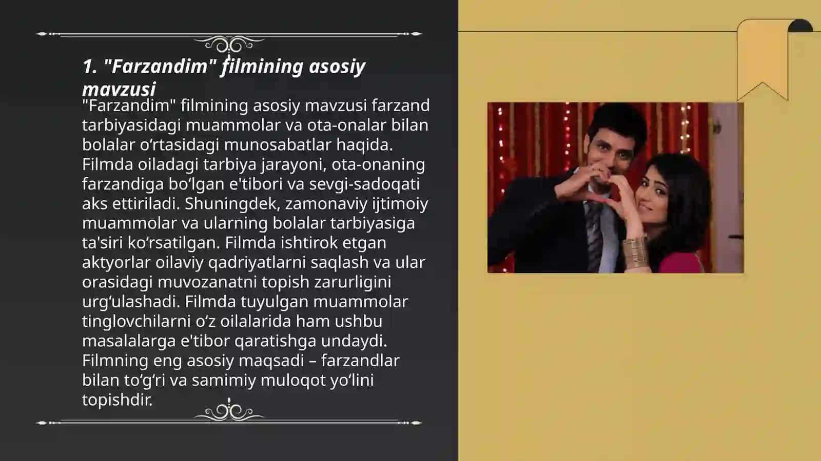 Farzandim filmining asosiy mavzusi 3