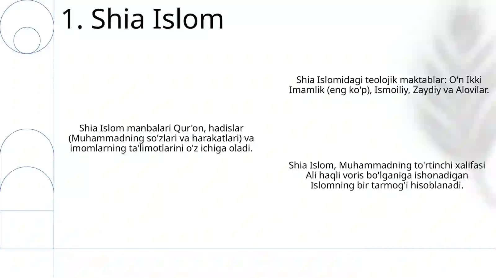Islom dini manbalari va aqidaviy maktablari 3