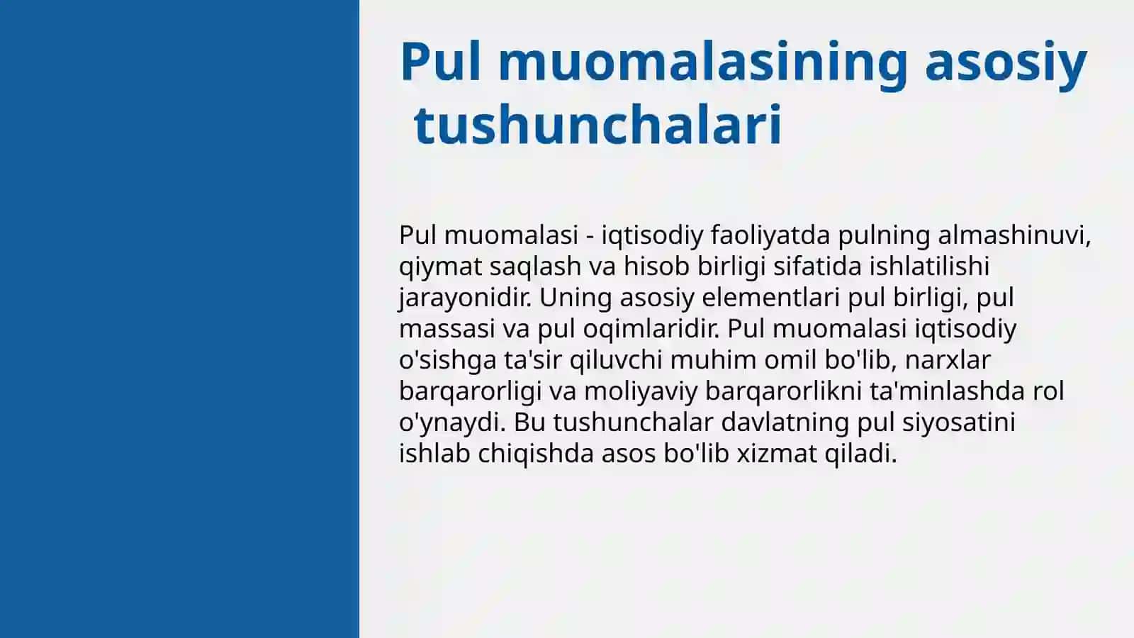 Davlatning pul muomlasini tartibga solish 3