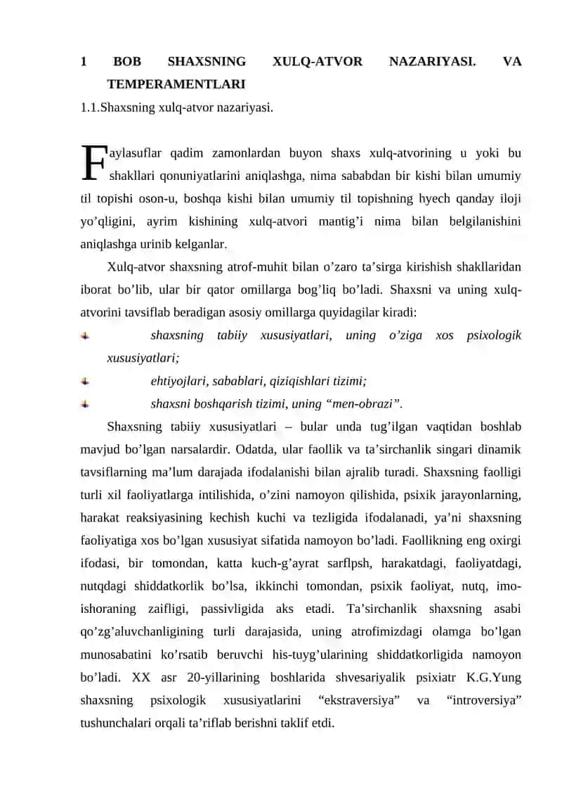 Xulq atvorning stuativ determinantlari 3