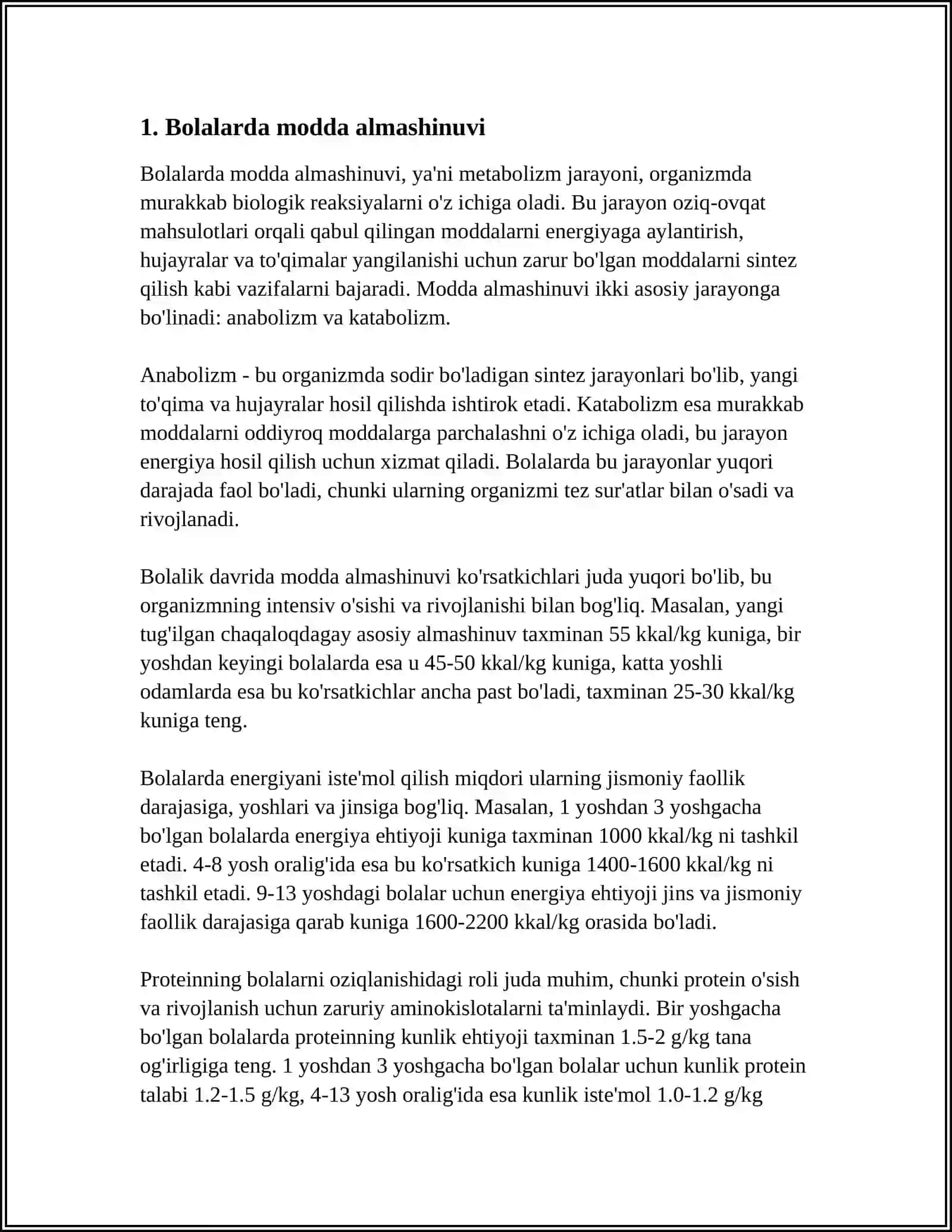 TURLI YOSHDAGI BOLALARDA SIYDIKNING KIMYOVIY XUSUSIYATLARIGA MODDALAR ALMASHINUVINING TAʼSIRI 3