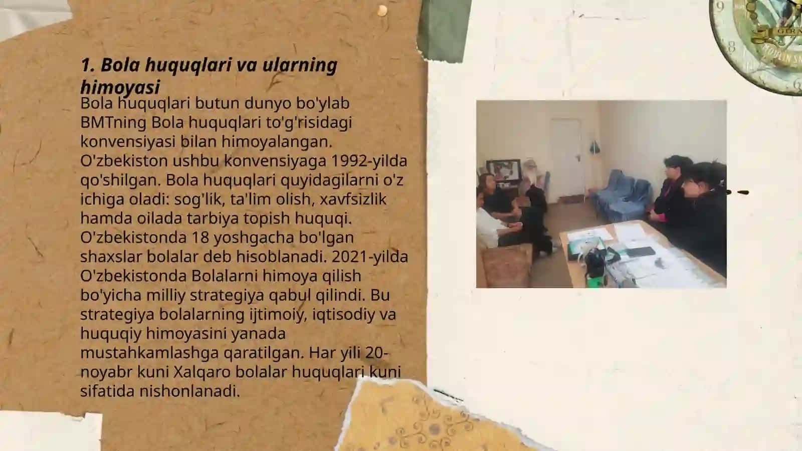 To‘luq davlat ta'minotida bo‘lgan etim bolalar va ota-onasining yoki boshqa doimiy vakillarining qaramog‘idan maxrum bo‘lgan bolalar huquqlari 3