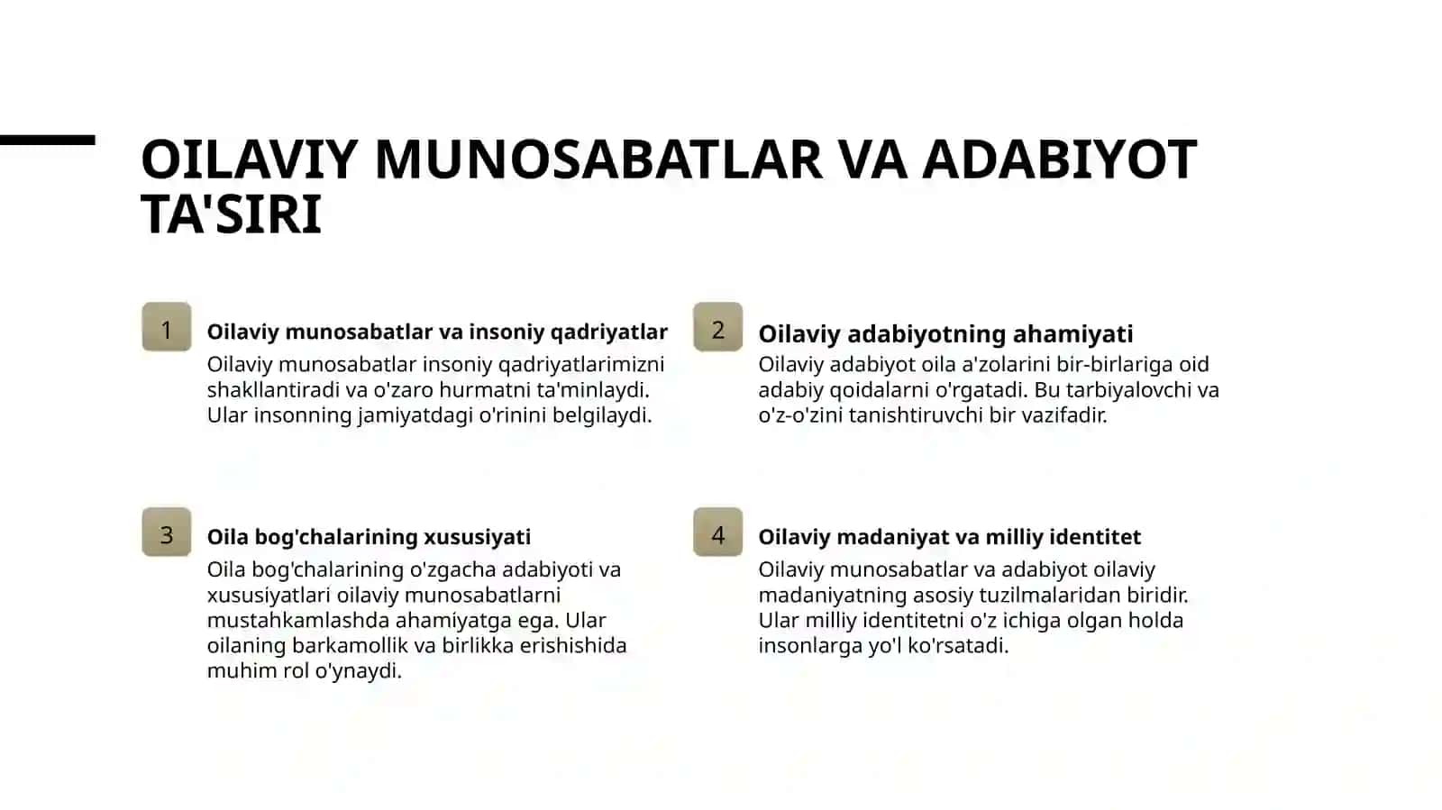 Oila va oilaviy qadiryatlar ma'naviy madaniyatning bosh omili 3
