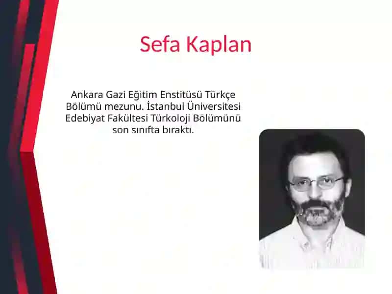 Şair ve yazar Sefa Kaplan 3