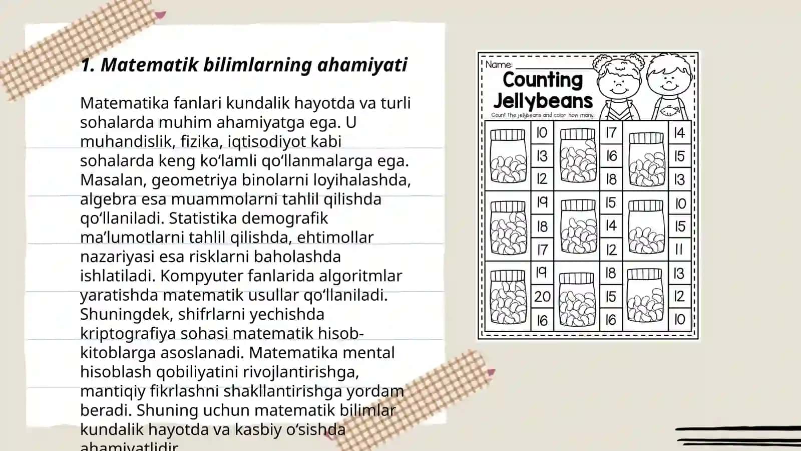 Matematik bilimlarning roli yoshdagi bolalarni rivojlantirishda 3