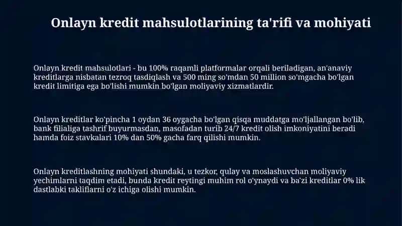 Onlayn kredit mahsulotlari 3