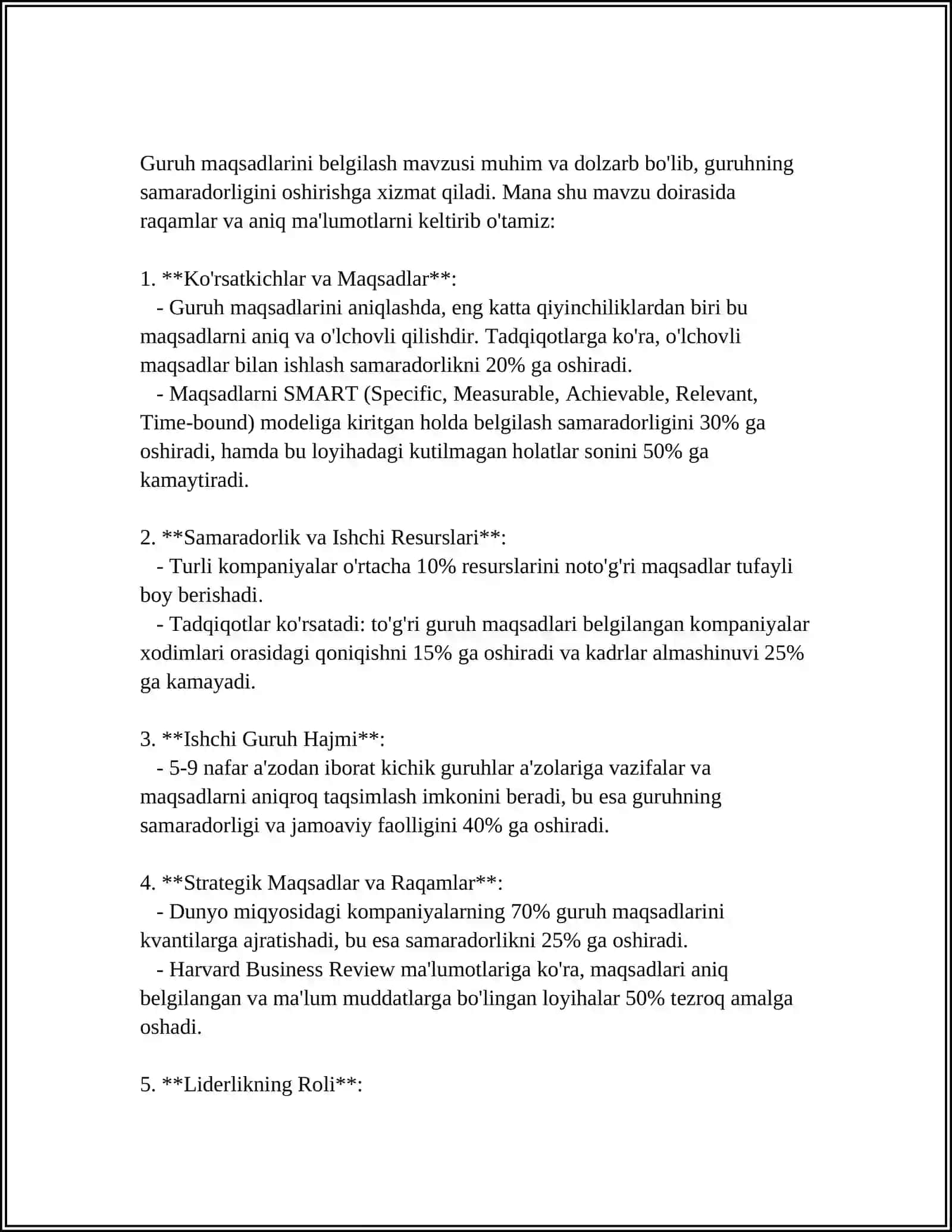 GURUH LOYIHASINI QANDAY REJALASHTIRISH VA BAJARISH KERAKLIGINI JAMOAVIY TARZDA HAL ETISH 3