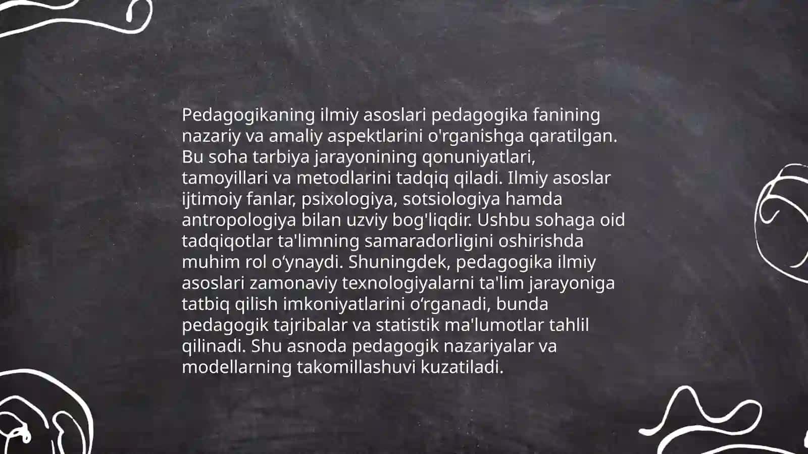 Pedagogikaning ilmiy asoslari 3