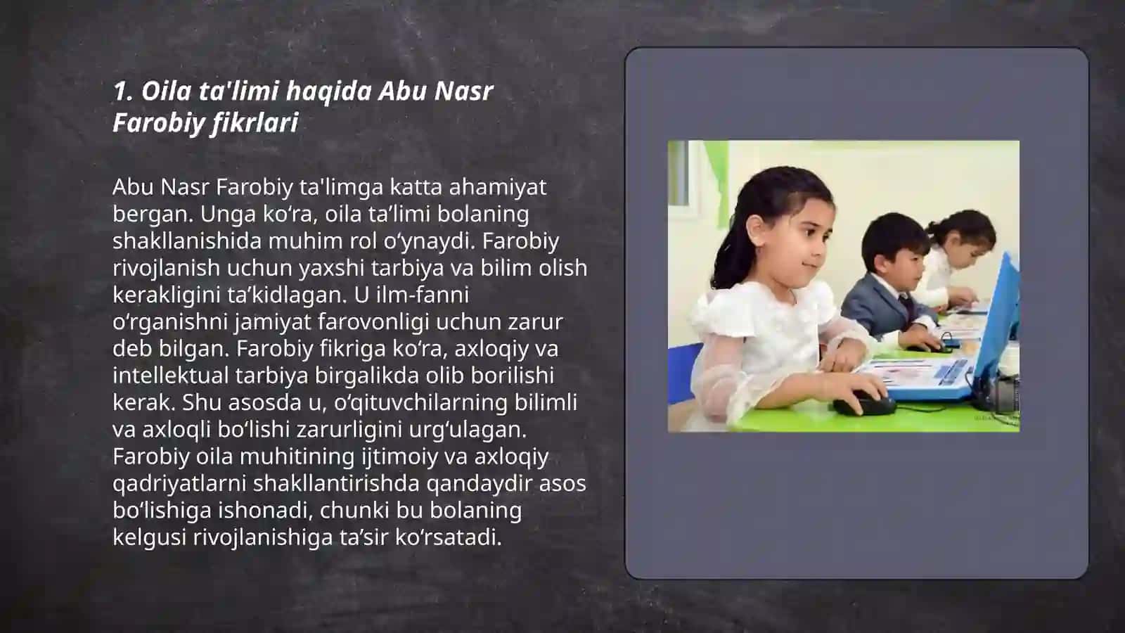 Bola tarbiyasida oilaning o'rni haqida mutafakkirlar ta'limoti 3