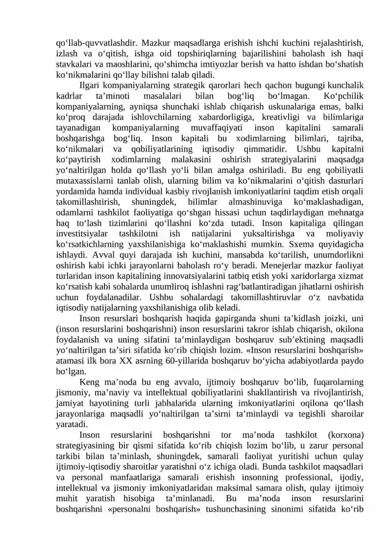INSON RESURSLARINI BOSHQARISH, XODIMLAR ISH FAOLIYATINI BAHOLASH USULLARI 3