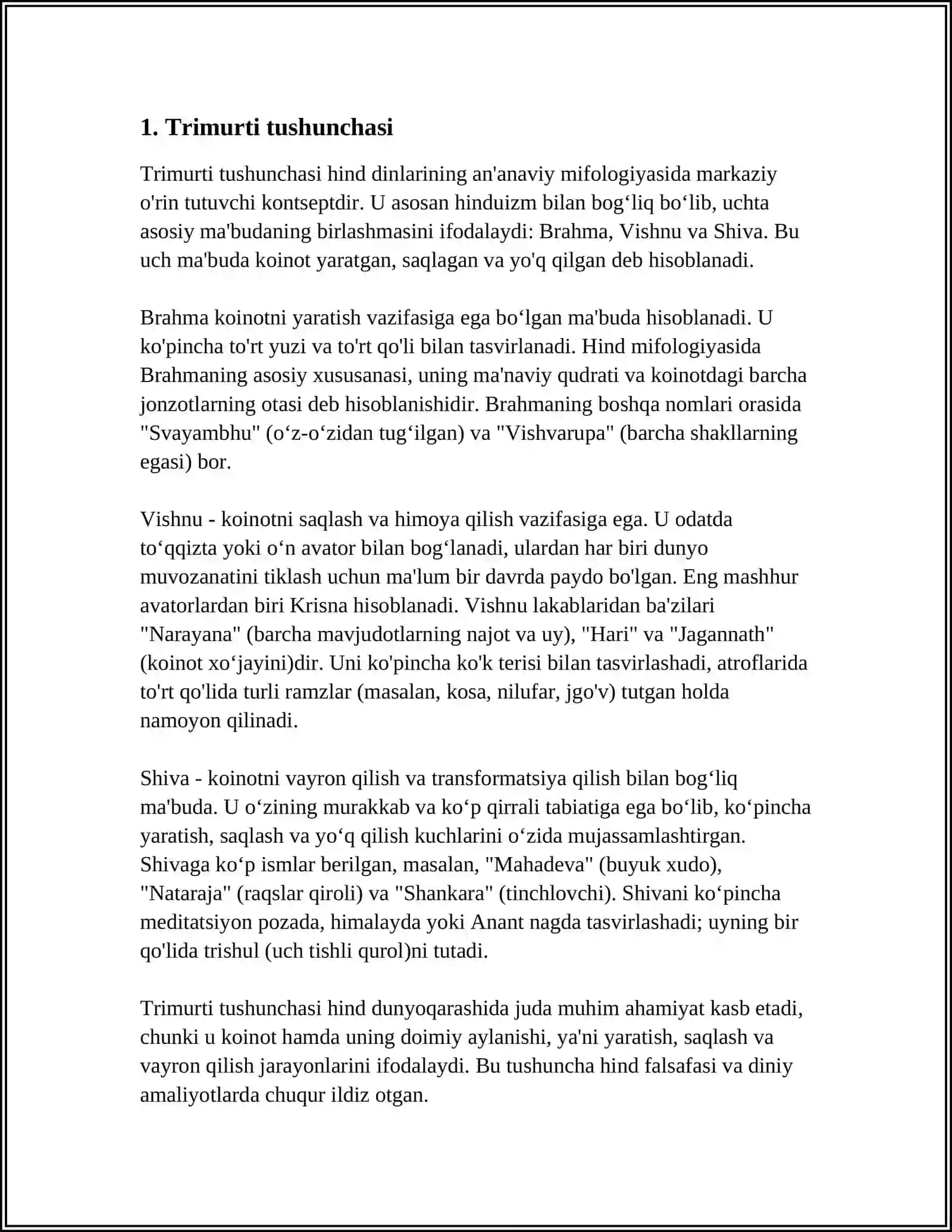 XINDUIYLIKDAGI UCHLIK (TRIMURTI) XUDOLARI 3