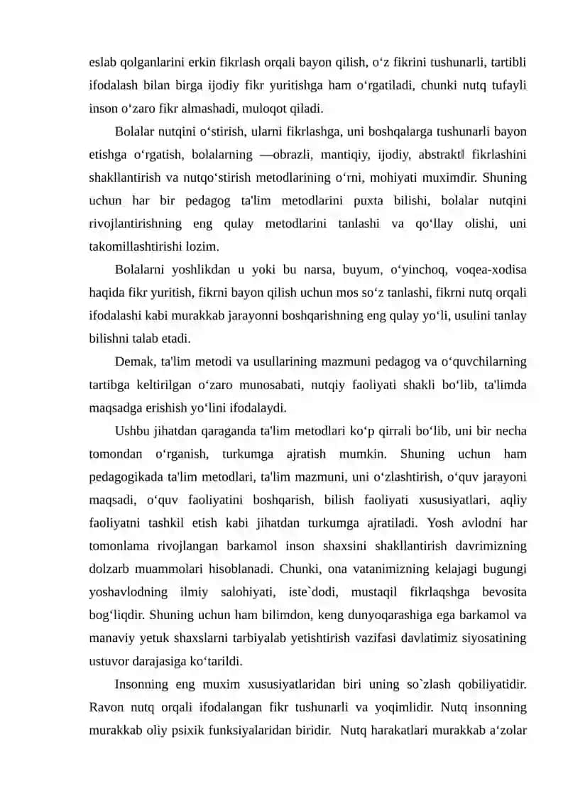 Nutq kamchiligiga ega bolalarda nutq о‘stirishning vazifasi va vositalari..doc 3