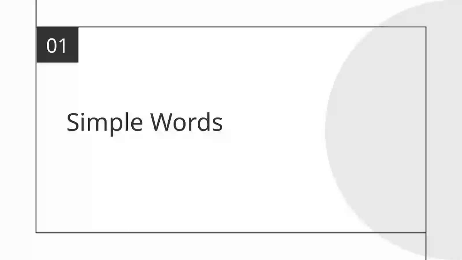 Understanding Simple Words 3