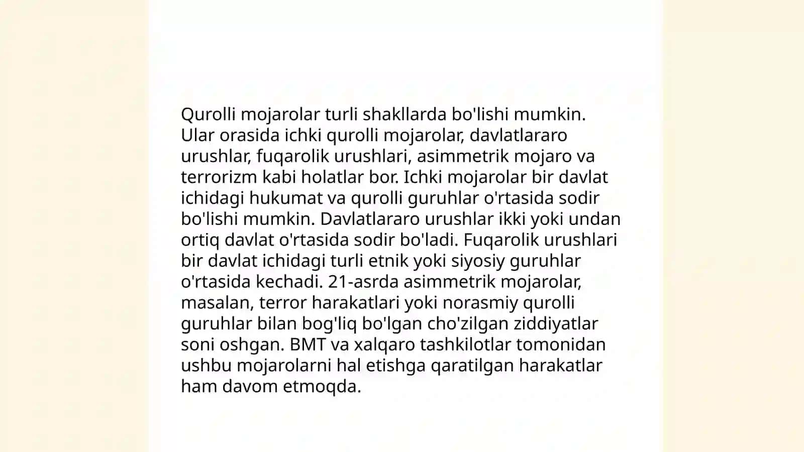 Qurolli mojarolar va xalqaro huquq 3