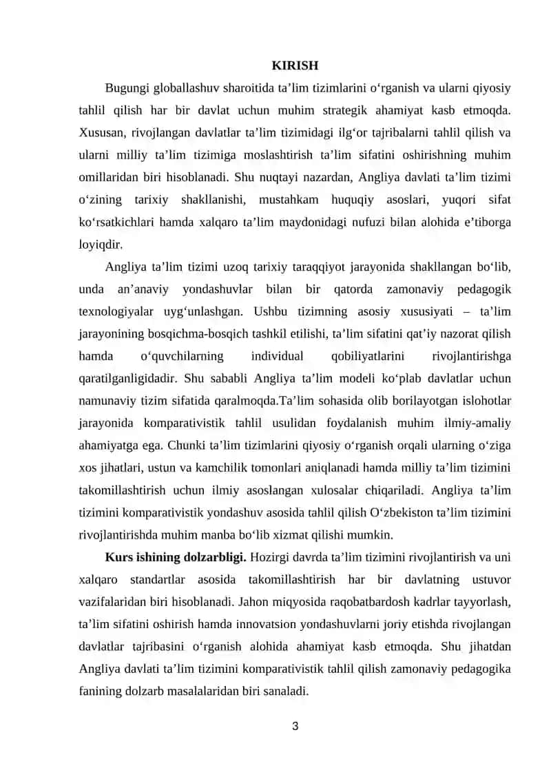 ANGLIYA DAVLATI TA’LIM TIZIMIGA KOMPARAVISTIK TAHLIL 3