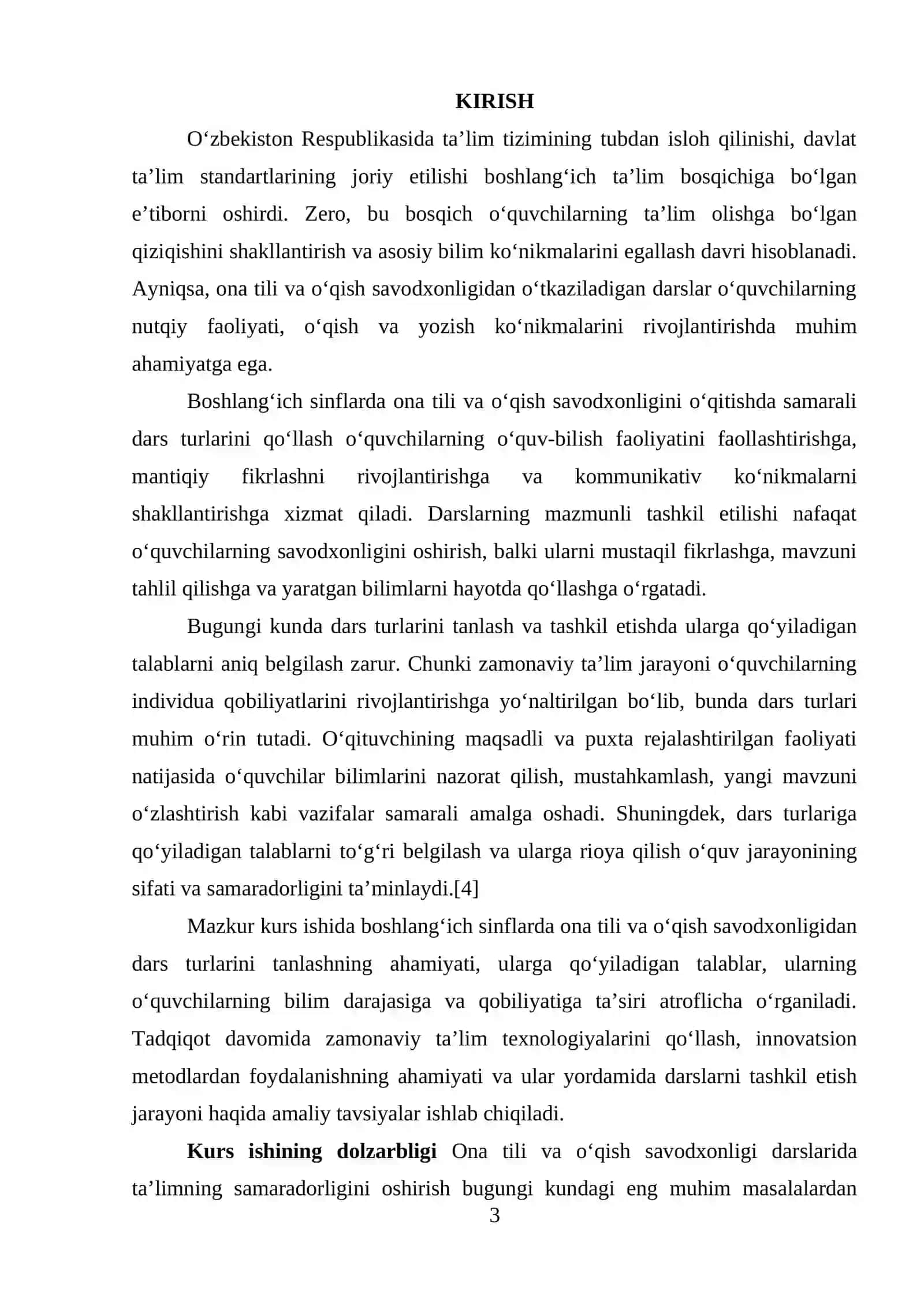 Boshlang‘ich sinf o‘quvchilarining ona tili va o‘qish savodxonligidan bilimini tekshirish usullari 3
