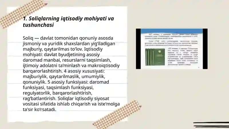 Soliqlarning iqtsodiy mohiyati 3