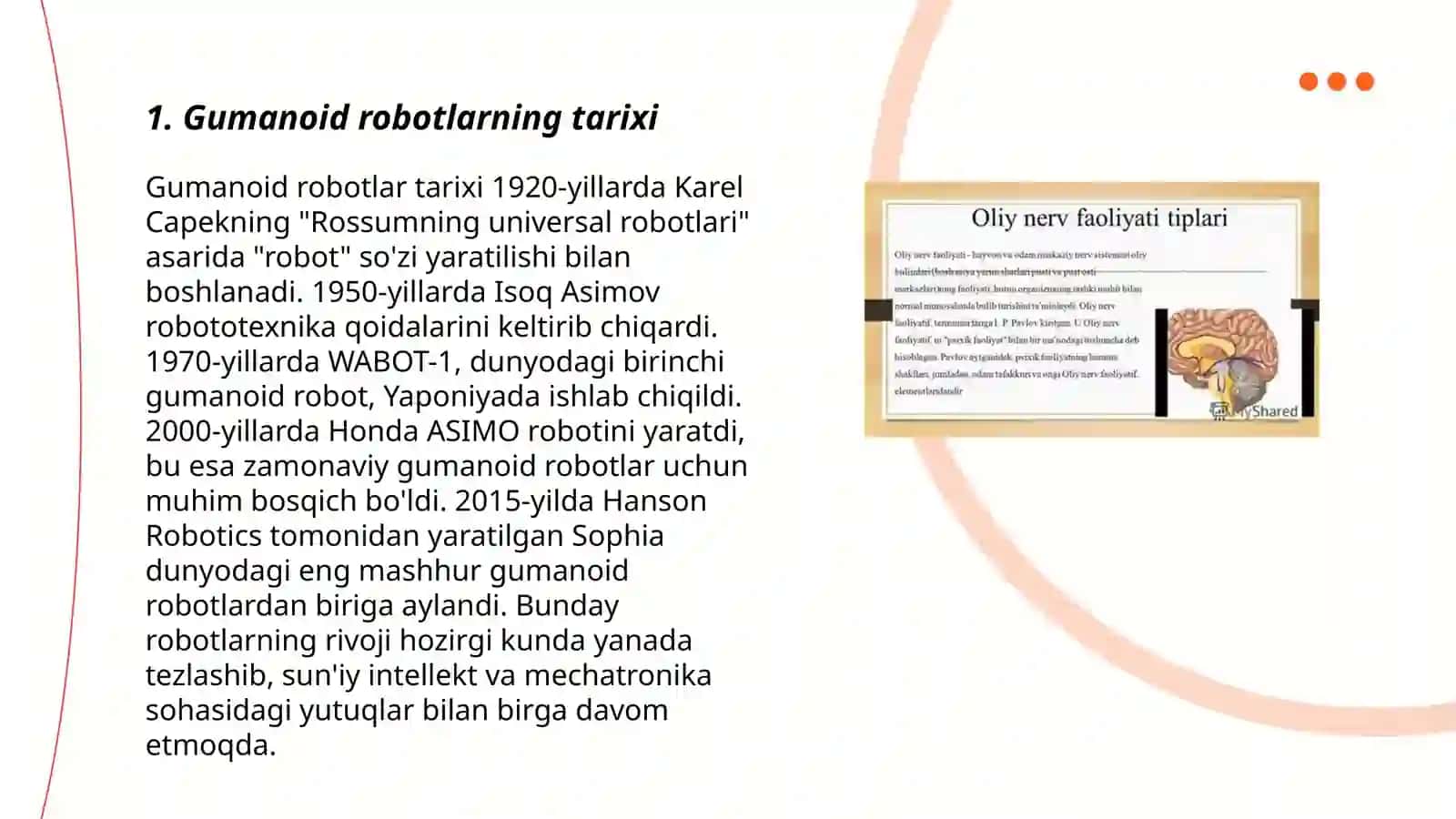Gumanoid robotlar tarixi 3