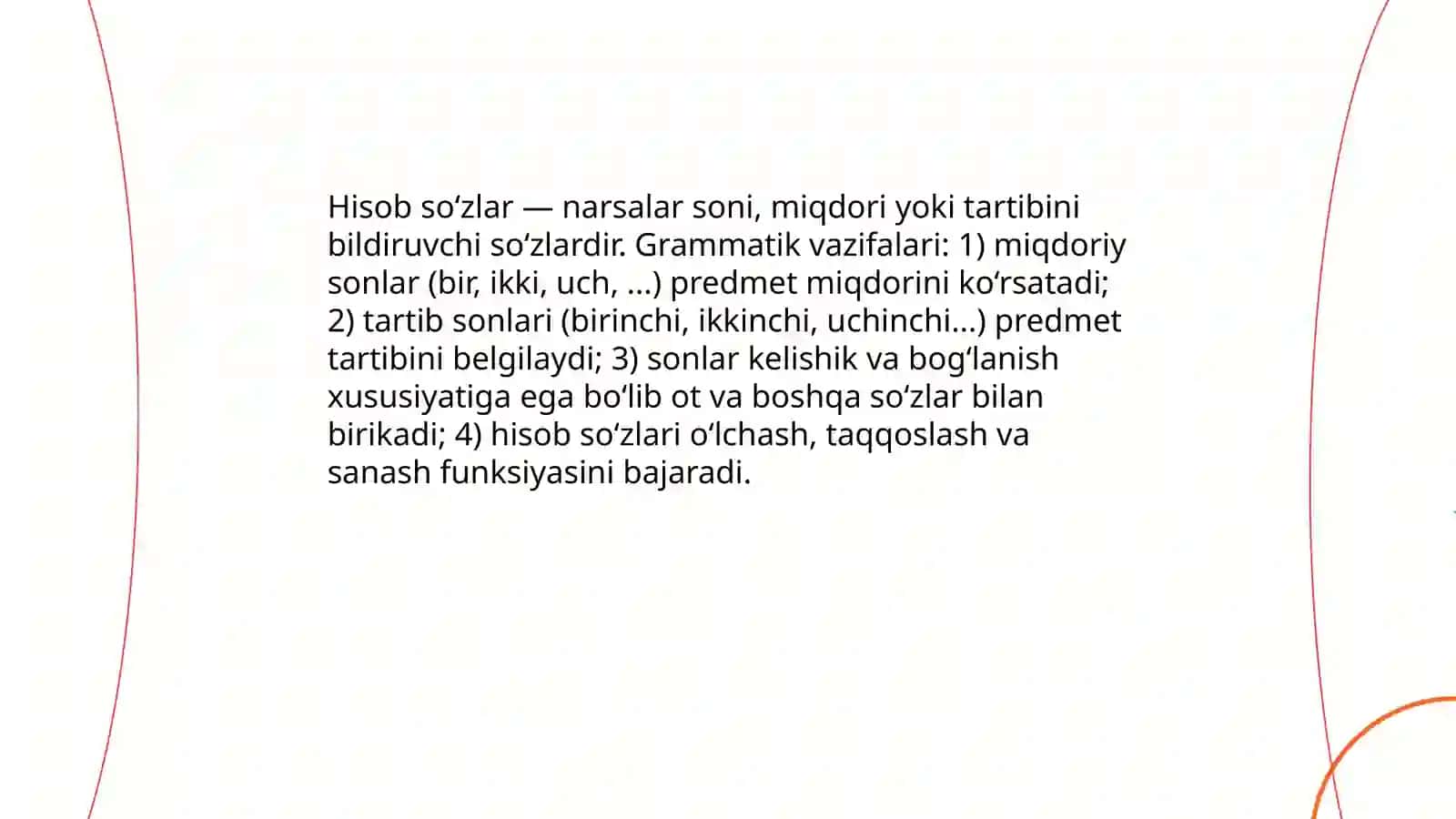 Hisob so‘zlar 3