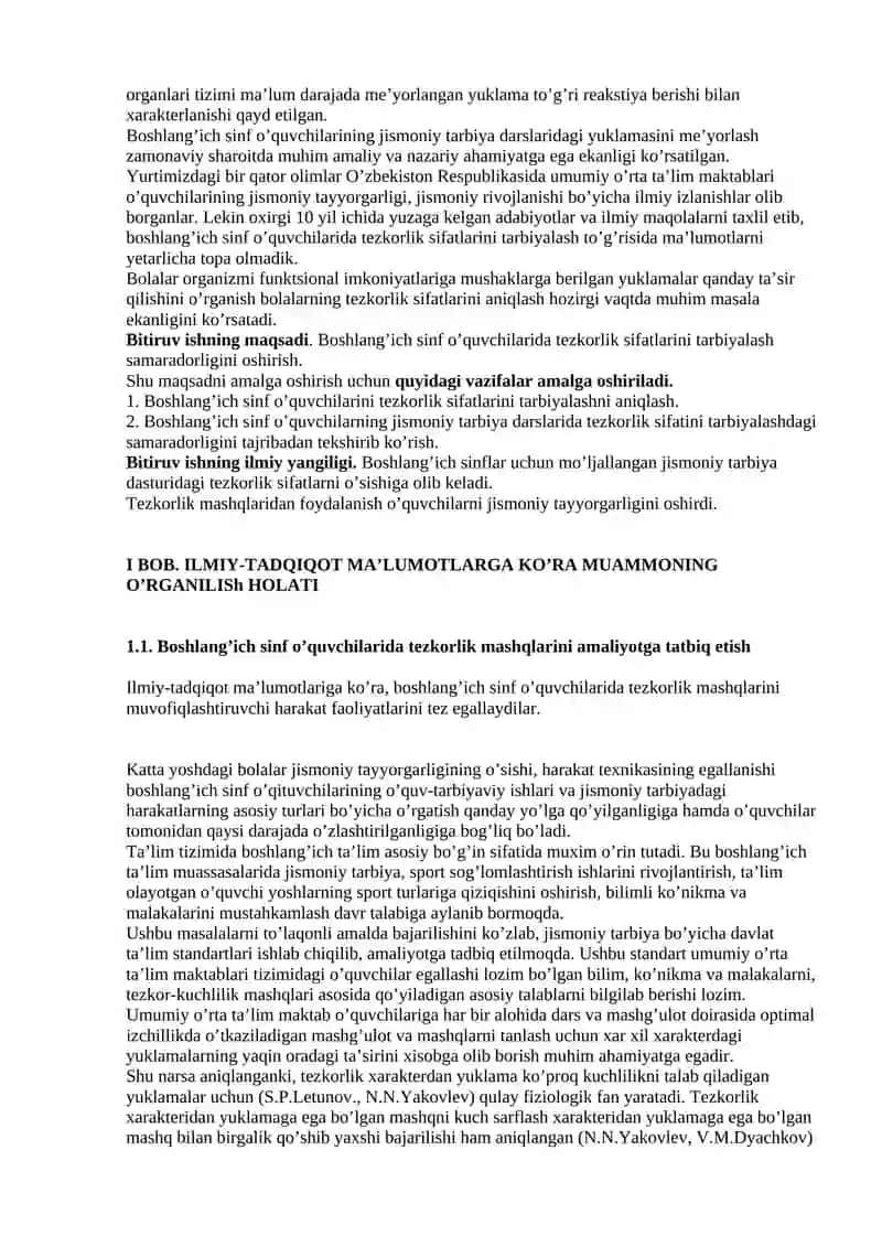 Tezkorlik sifatlarini rivojlantirishda harakatli o‘yinlarni o‘rni 3