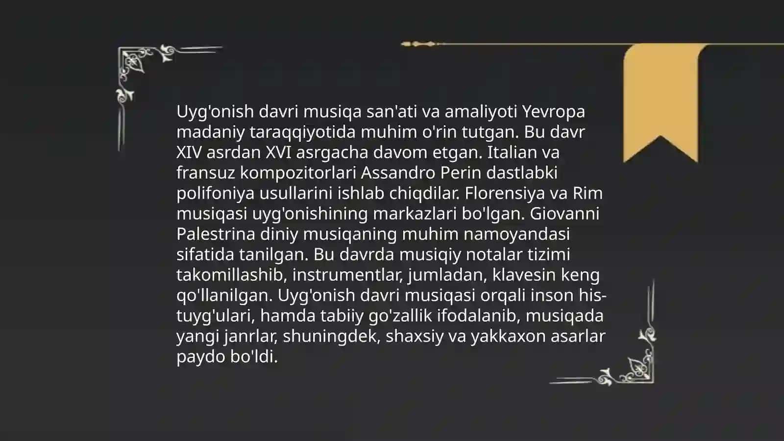 Uyg'onish davri musiqa san'ati 3