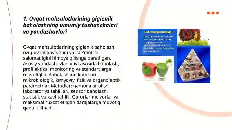 Ovqat mahsulotlarining sifatini gigienik baholash 3