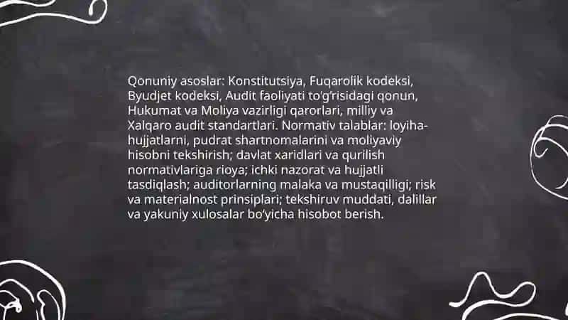 Pudrat va xo'jalik usulida bajariladigan kapital qo'yilmalar auditi 3