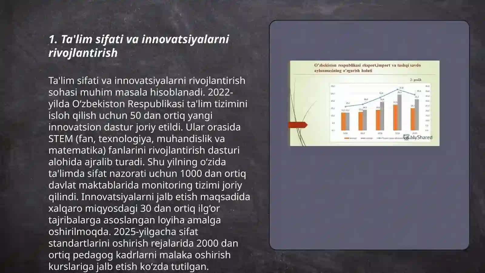 O'zbekiston Respublikasing xalqaro reyting va indekslardagi o'rnini oshirish borasida olib borilayotgan chora tadbirlari 3