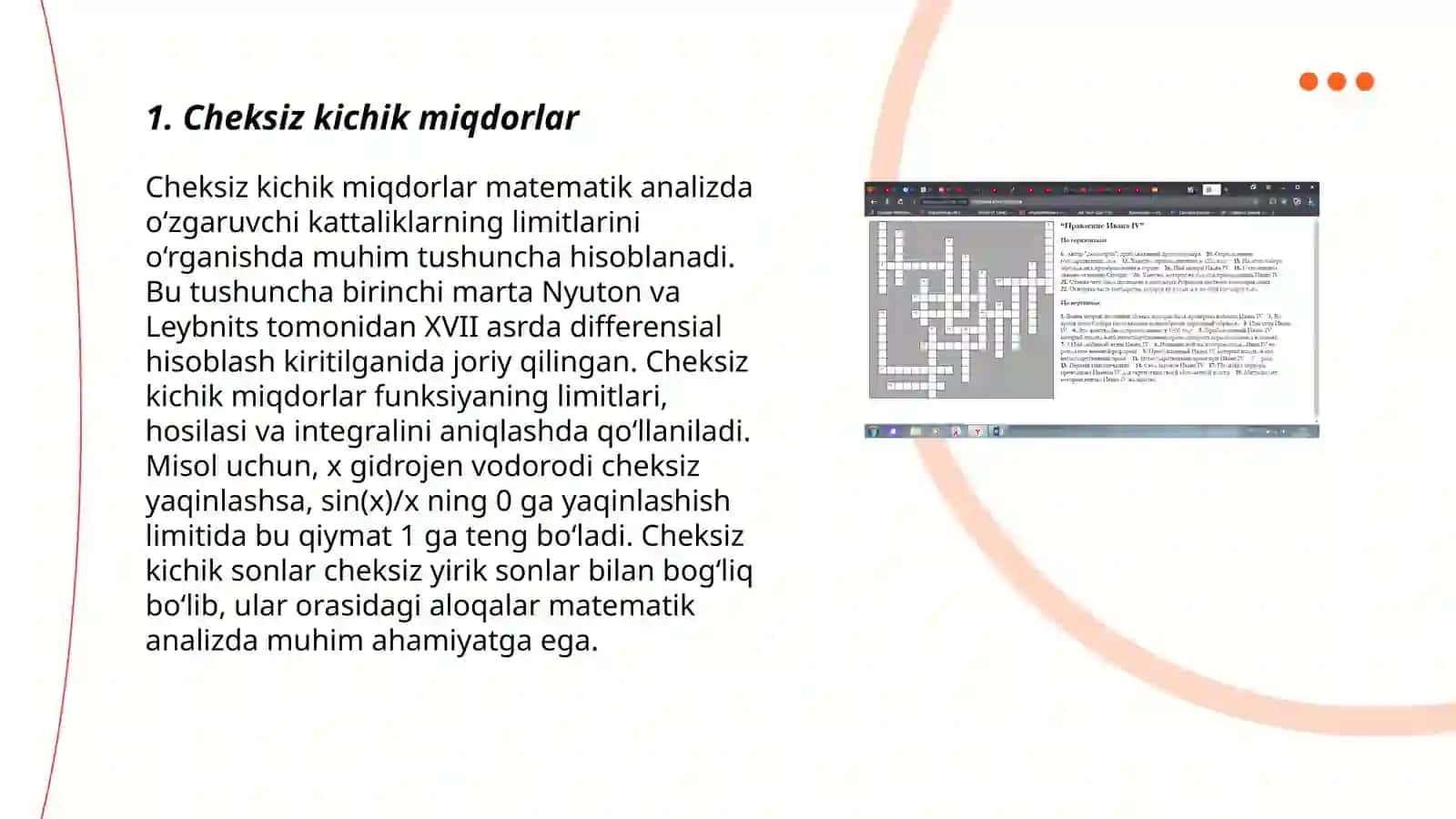 Differensial hisobning asosiy teoremalari 3