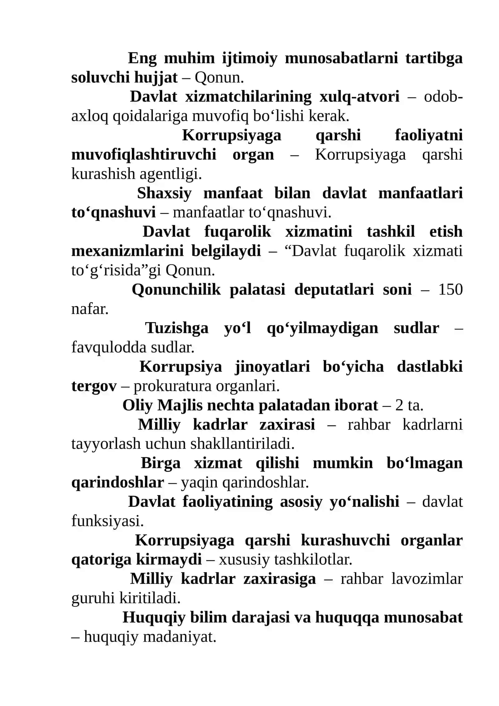 Argos test javoblari Milliy qonunchilik 3
