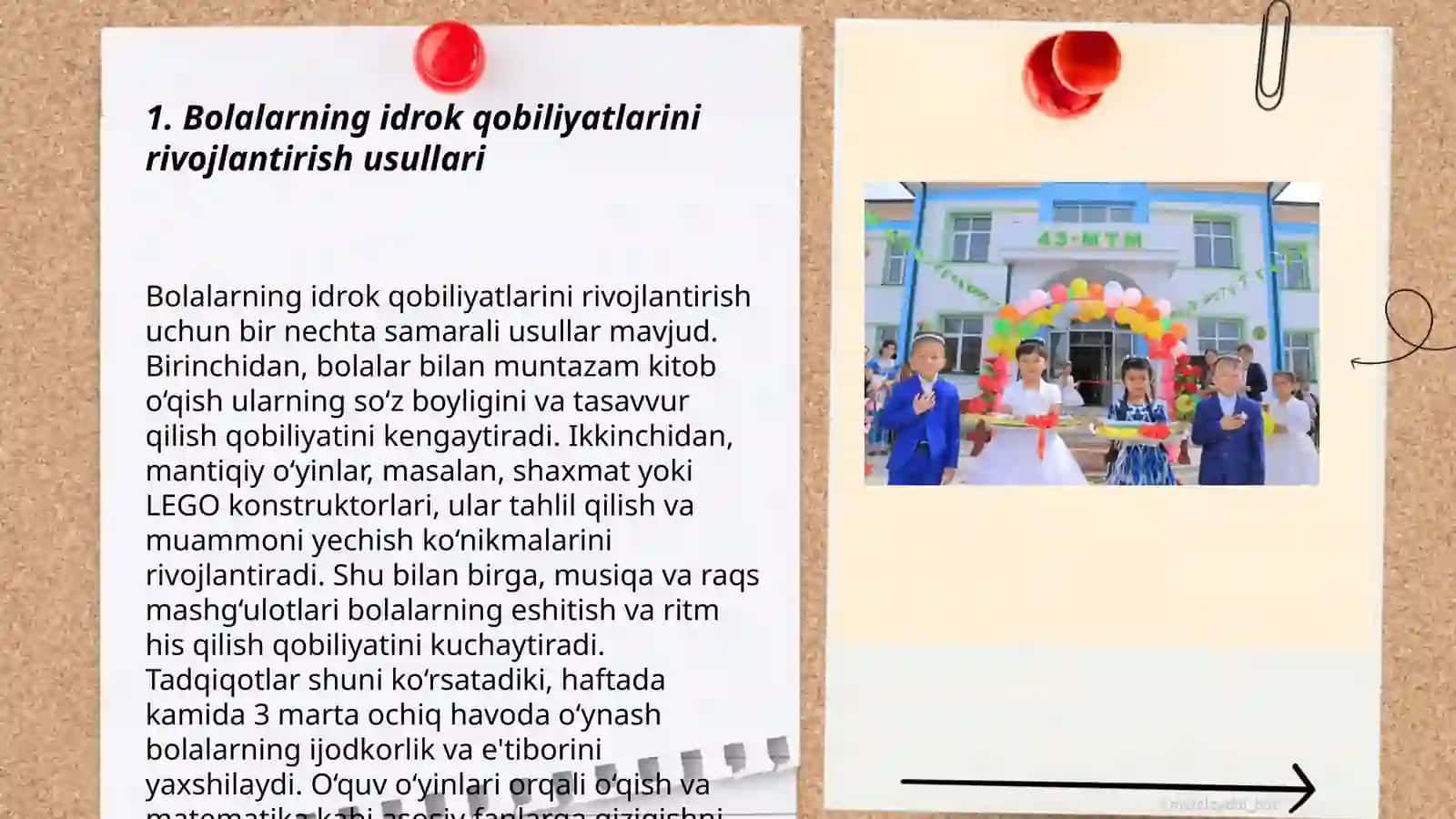 Bolalar idrokini rivojlantirish 3