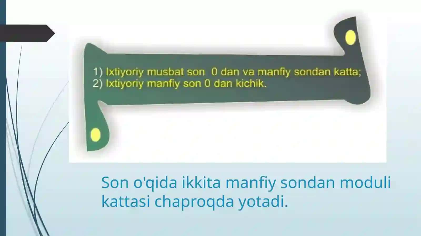 BUTUN SONLARNI TAQQOSLASH 3