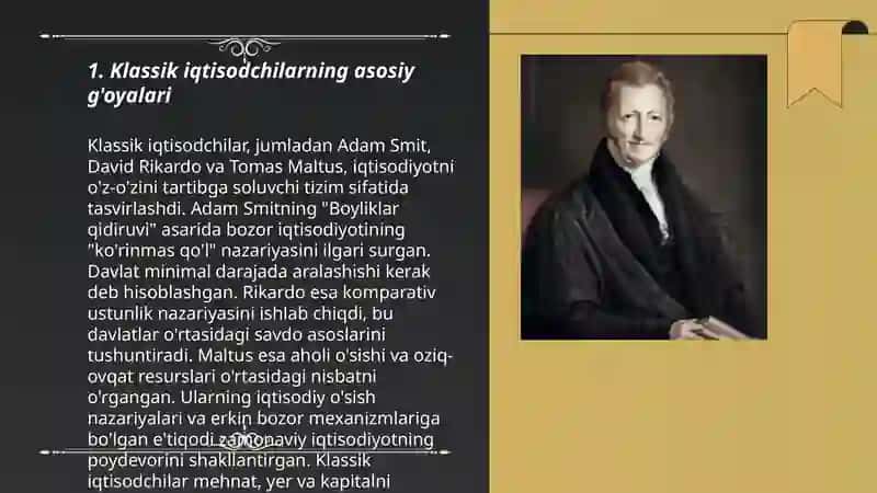 Klassik iqtisodchilar 3