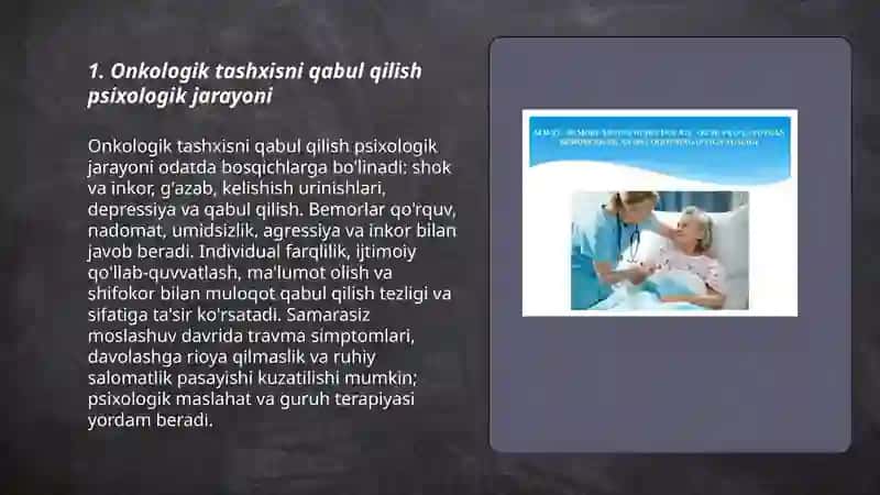 Onkologik bemorlarning psixologik xususiyatlari 3