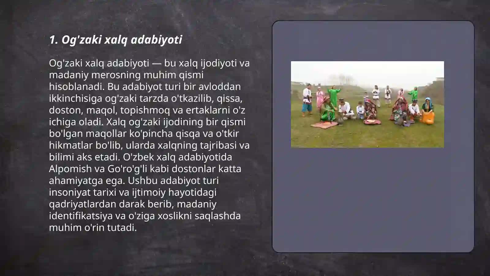Og'zaki xalq adabiyoti 3