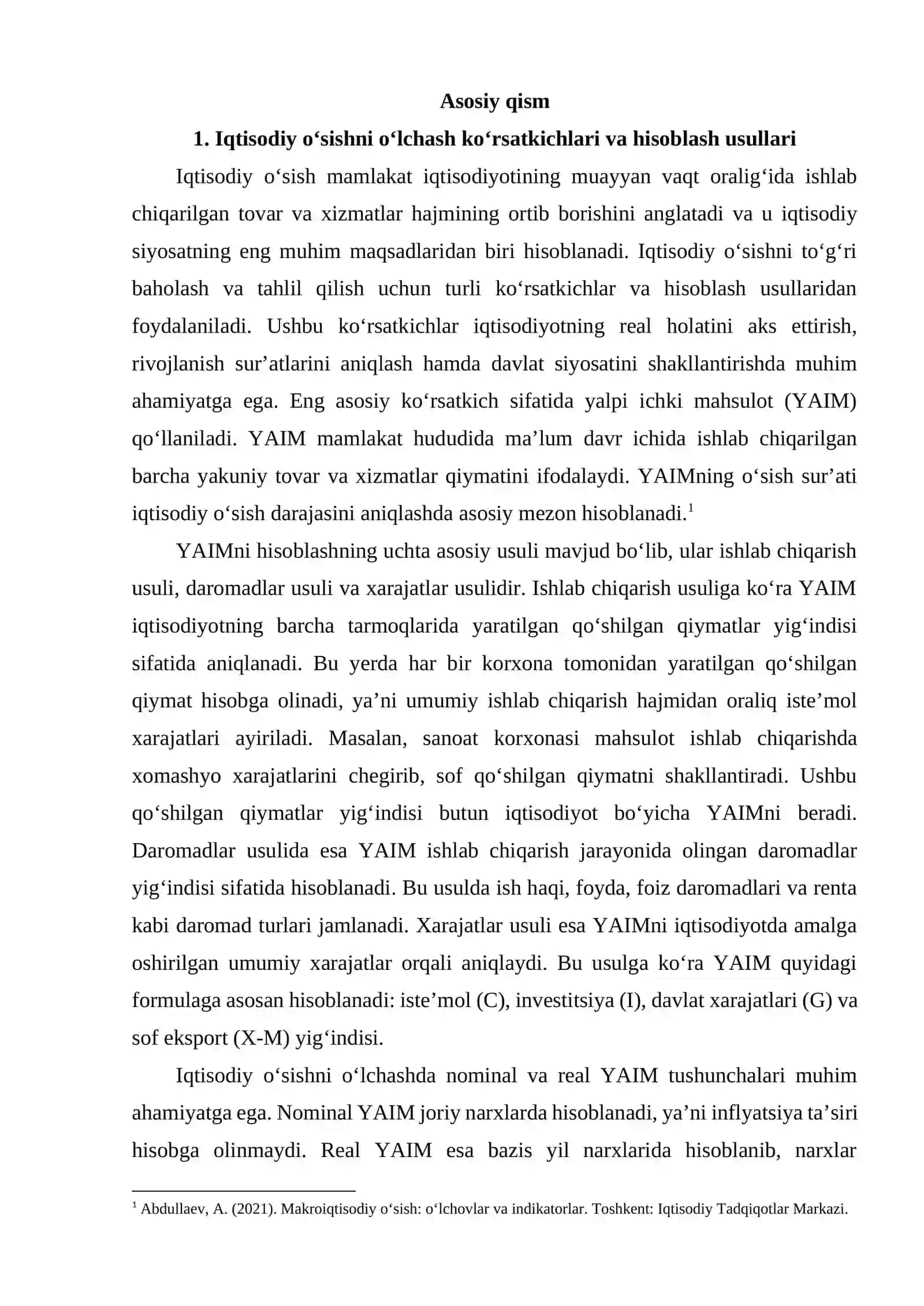 O‘sish xisob-kitoblari va dinamikasi 3