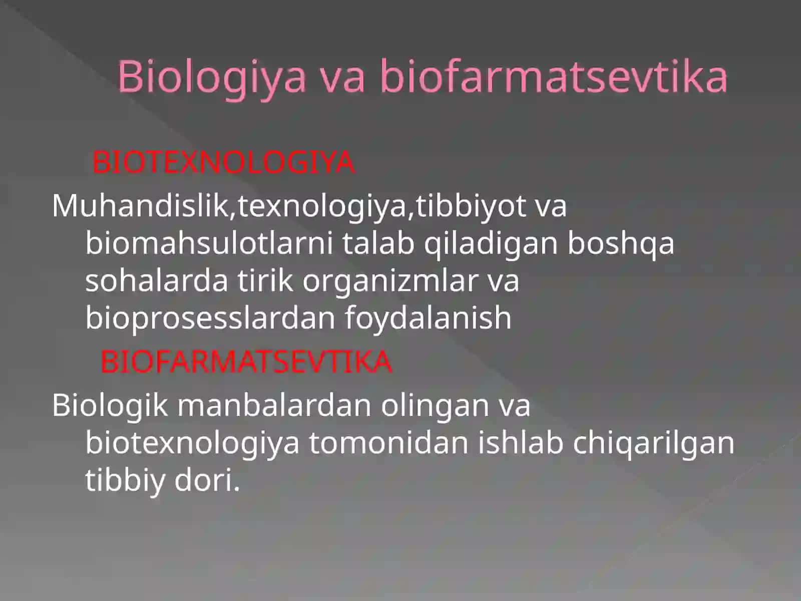 Yangi avlod dori vositalari yaratishda biotexnolokik usullardan foydalanish 3