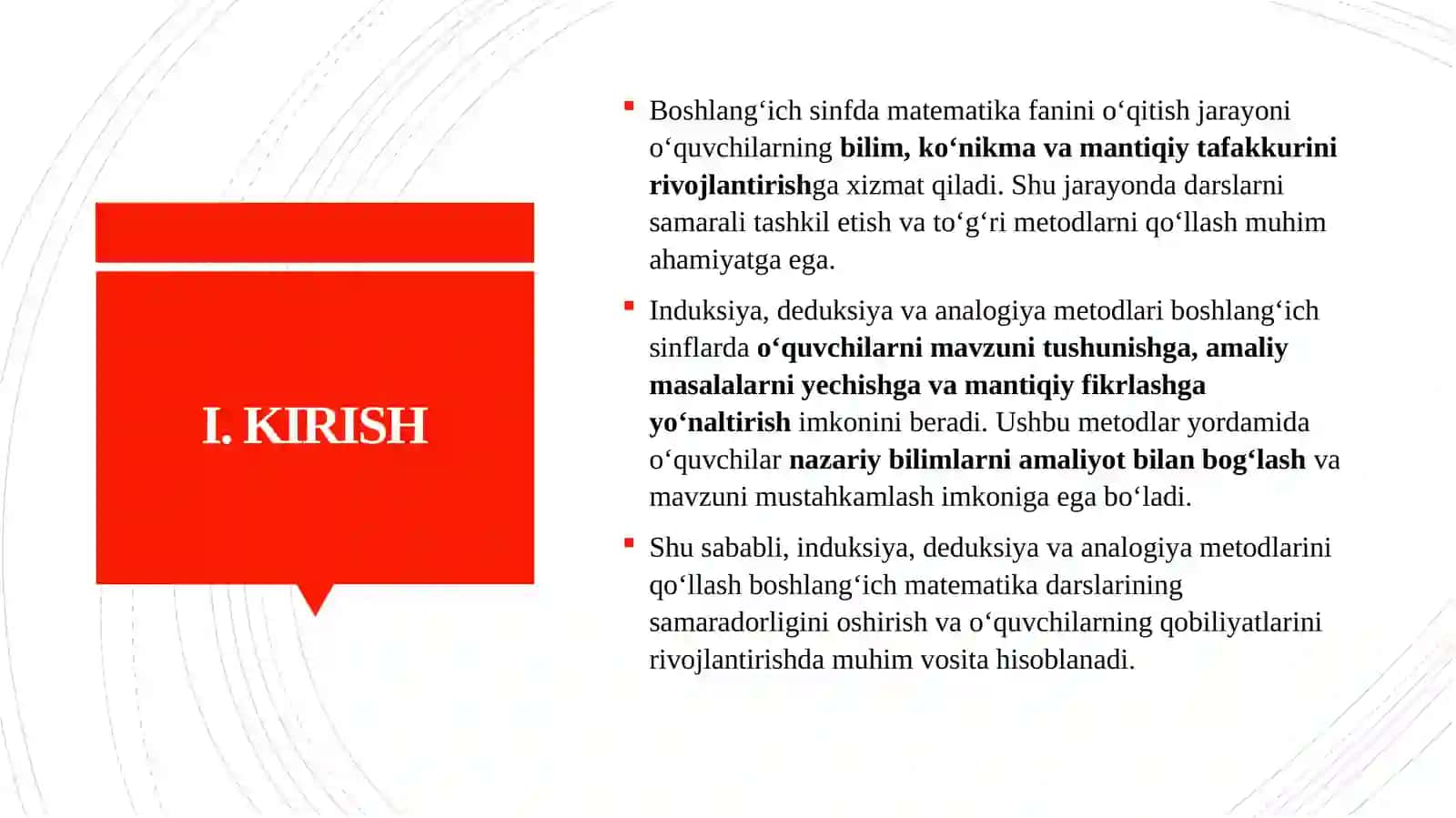 Mataemtika o'qitish metodlari 3