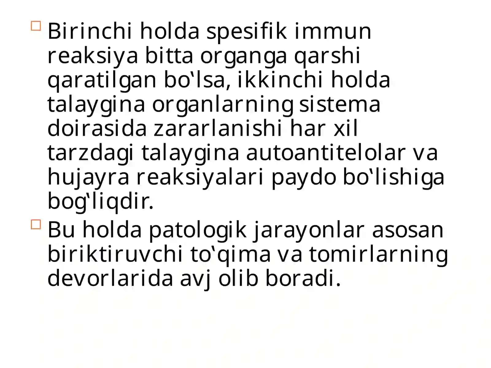 Immunologik tolerantlik nuqsonlari. Autoimmun xastaliklar 3