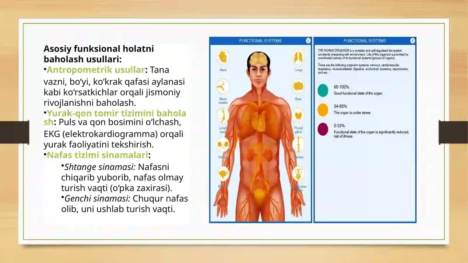 Maktab yoshidagi oʻquvchilar organizm faoliyatini funksional holatini baholash 3