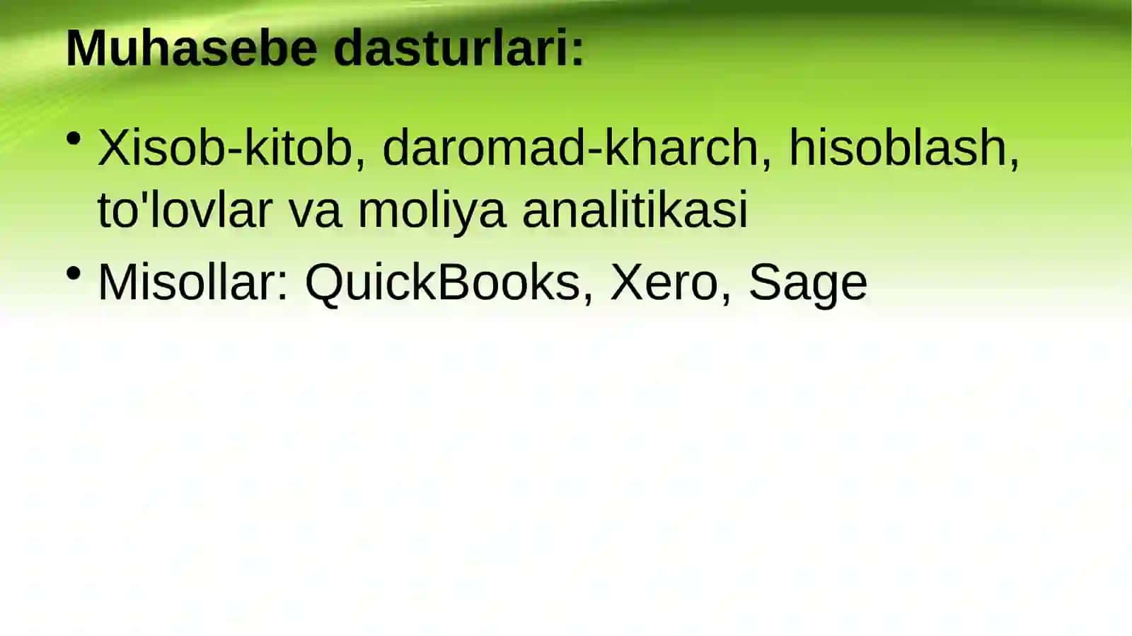 Moliyaviy amaliyotda ishlatiladigan asosiy dasturiy platformalar va ularning ishlash texnologiyasi 3
