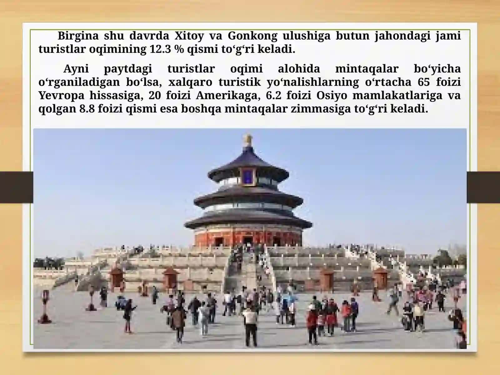XALQARO TURIZM VA O’ZBEKISTONDA TURIZMNI RIVOJLANTIRISHNING BAZI MASALALARI 3