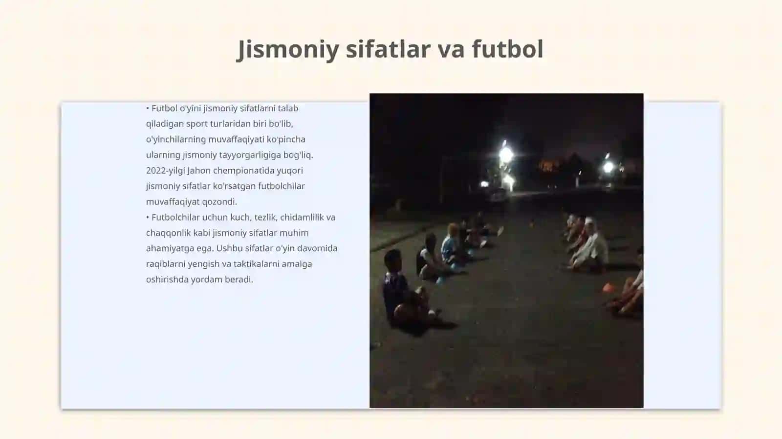 Futbolchilarning jismoniy sifatlarini tarbiyalash 3